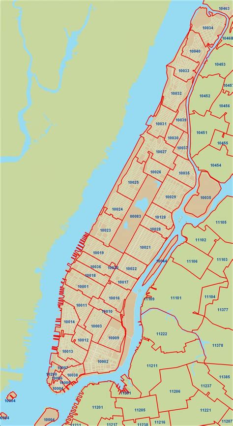 manhattan new york zip code